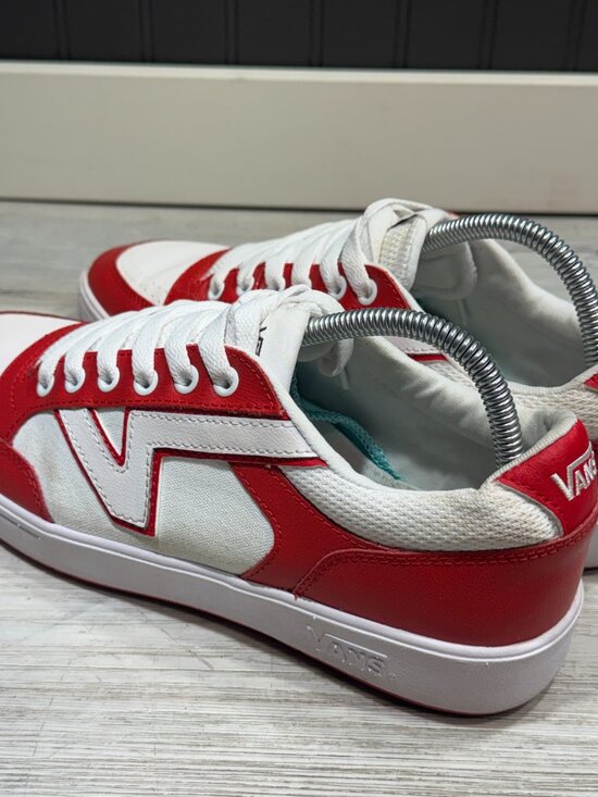 Vans Lowland CC Men\'s Sz 10.5 Varsity Red/True White Men\'s Skate Casual Sneakers main image 4